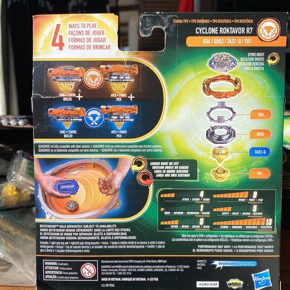 Beyblade Burst Quad Drive: Cyclone Fury String Launcher Set - Picture 2 of 2